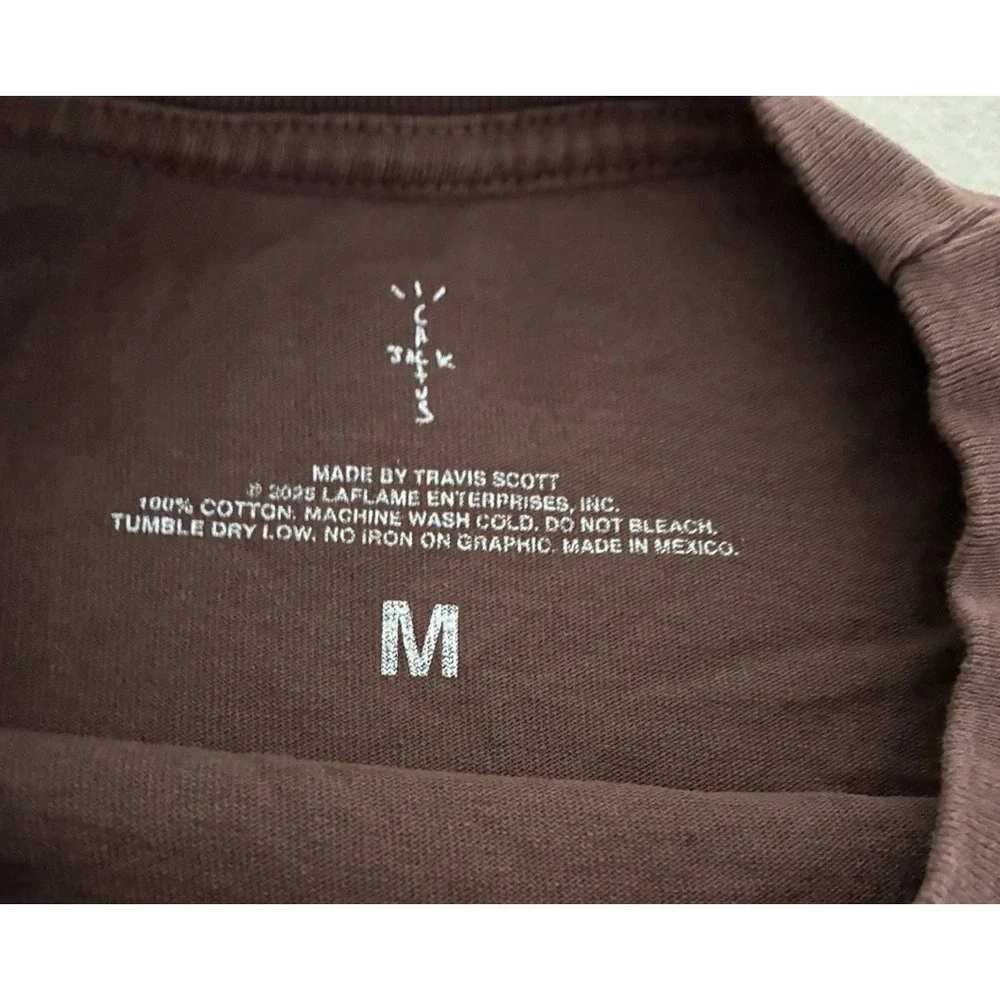 Travis Scott JackBoys 2 A1 Tee M‎ Brown NEW *spots